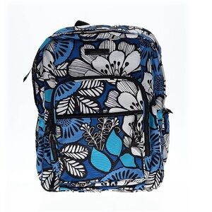 NWOT VERA BRADLEY RETIRED Blue, Back & White Blue Bayou Floral Backpack